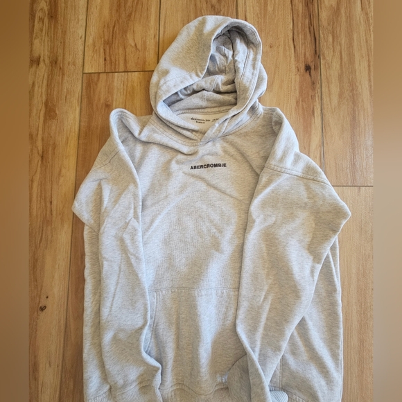 Abercrombie Kids Light Gray Hoodie - Picture 1 of 3